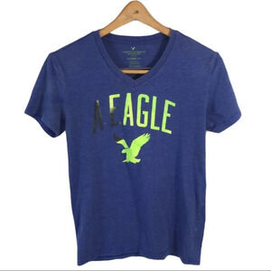 TS435 American Eagle Classic Fit V Neck Shirt XS